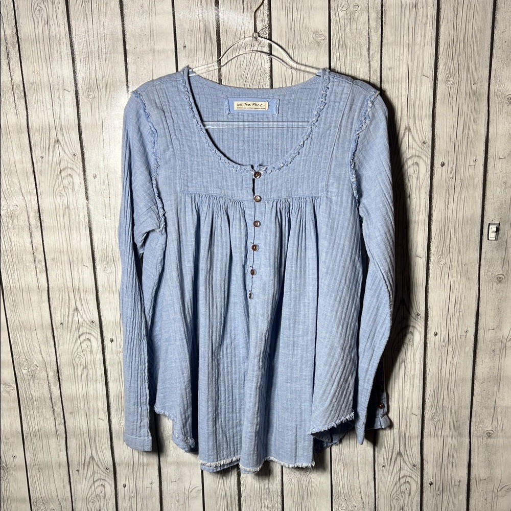We the free Sand Dune Henley top size medium
